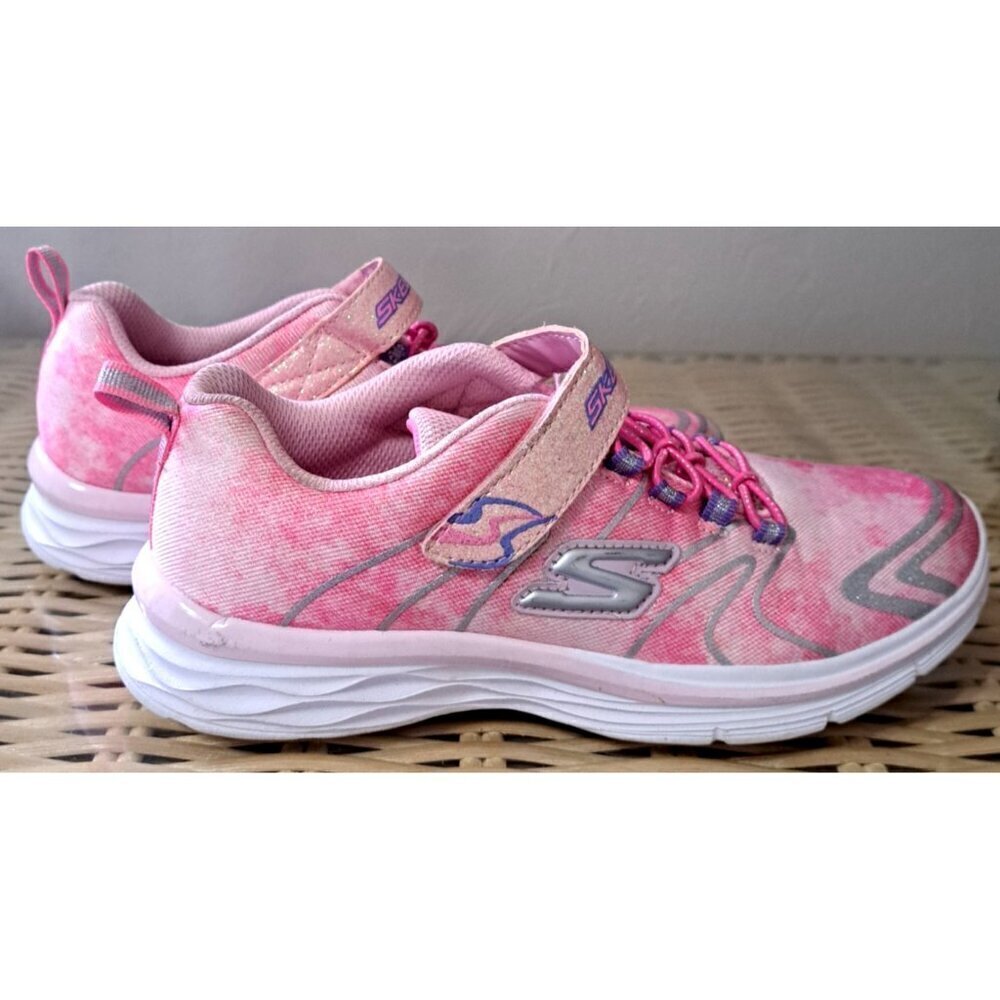 Skechers Women's 4 Pink Low Cut Slip On Hook & Loop Sneakers - Picture 5 of 8